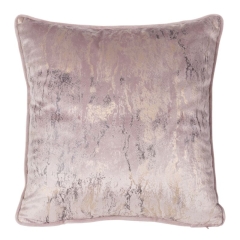 POSZEWKA MARMUROWA WELUR VELVET 40 X 40 CM RÓŻOWA