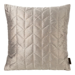 POSZEWKA PIKOWANA WELUR VELVET45X45 CM BEŻOWA