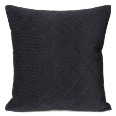 POSZEWKA PIKOWANA WELUR VELVET 40 X 40 CM CZARNA