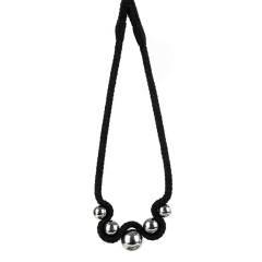 SZNUR UPINACZ DO ZASŁON CHWOST 76X16 CM CZARNY