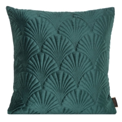POSZEWKA LIŚCIE PALMY WELUR VELVET 45X45 ZIELONA