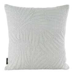POSZEWKA PIKOWANA PALMY MIKROFIBRA 45 X 45 SREBRNA