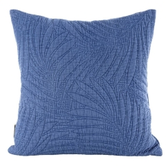 POSZEWKA PIKOWANA PALMY MIKROFIBRA 45X45 NIEBIESKA