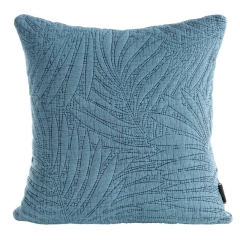 POSZEWKA PIKOWANA PALMY MIKROFIBRA 45X45 TURKUSOWA