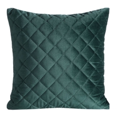 POSZEWKA PIKOWANA WELUR VELVET 45X45 CM ZIELONA