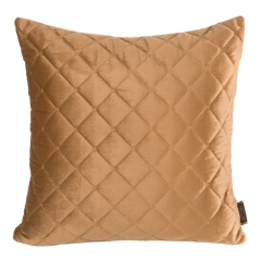 POSZEWKA PIKOWANA WELUR VELVET 45X45 CM ZŁOTA