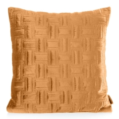 POSZEWKA PROSTOKĄTY WELUR VELVET 45X45 CM ZŁOTA
