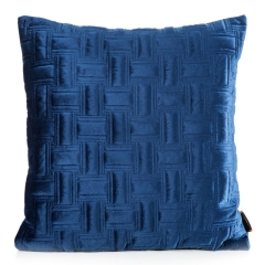 POSZEWKA PROSTOKĄTY WELUR VELVET 45X45 GRANATOWA