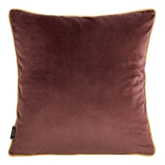 POSZEWKA WELUR VELVET 45X45 CM BORDOWA