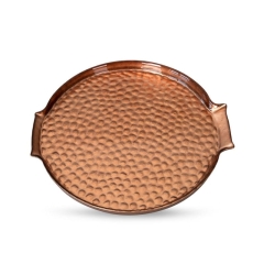 TACA PATERA NACZYNIE OZDOBNE 23X2 CM MIEDZIANA