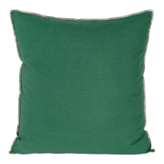 POSZEWKA BAWEŁNA LEN 45X45 CM CIEMNOZIELONA