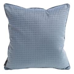 POSZEWKA PEPITA WELUR VELVET 40X40 CM NIEBIESKA