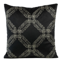 POSZEWKA WELUR VELVET SYMETRYCZNA 45X45 CZARNA