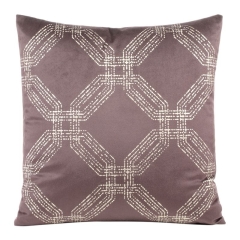 POSZEWKA WELUR VELVET SYMETRYCZNA 45X45 PUDROWA