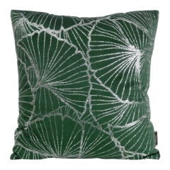 POSZEWKA WELUR VELVET WE WZORY 45X45 CM ZIELONA