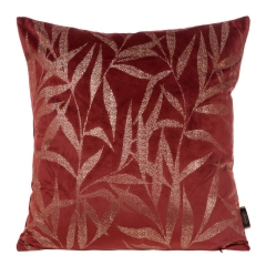 POSZEWKA WELUR VELVET WZÓR 45X45 CM CEGLANA