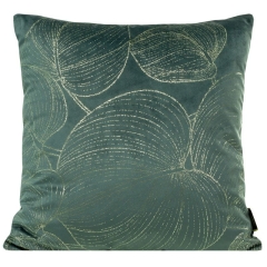 POSZEWKA WELUR VELVET WZÓR 45X45 CM MIĘTOWA