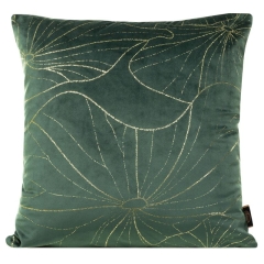 POSZEWKA WELUR VELVET WZÓR 45X45 CM MIĘTOWA