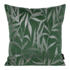 POSZEWKA WELUR VELVET WZÓR 45X45 CM ZIELONA