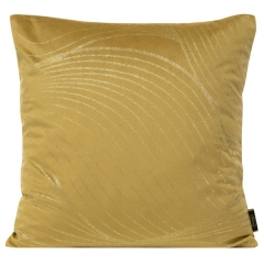 POSZEWKA WELUR VELVET WZÓR 45X45 CM ZŁOTA
