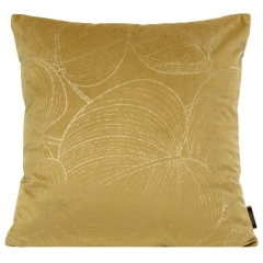 POSZEWKA WELUR VELVET WZÓR 45X45 CM ZŁOTA