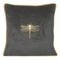 POSZEWKA WAŻKA WELUROWA VELVET 45X45 CM CZARNA
