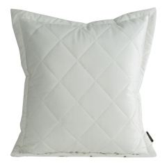 POSZEWKA PIKOWANA WELUR VELVET 45X45 CM BIAŁA