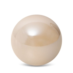 KULA DEKORACYJNA FIGURKA GŁADKA 12X11 CM BEŻOWA