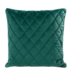 POSZEWKA PIKOWANA WELUR VELVET 45X45 CM TURKUSOWA