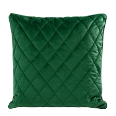 POSZEWKA PIKOWANA WELUR VELVET 45X45 CM ZIELONA