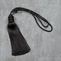 SZNUR UPINACZ DO ZASŁON CHWOST 81 CM CZARNY