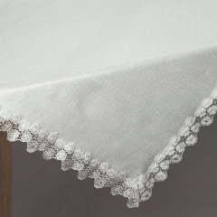 OBRUS SOPHIE 80X80 CM SREBRNY bieżnik