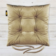 PODUSZKA NA KRZESŁO WELUR VELVET 40X40 BRĄZOWA