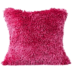 POSZEWKA SHAGGY 1 50X50 CM AMARANTOWA