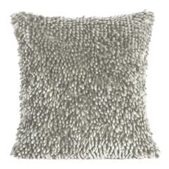 POSZEWKA SHAGGY 1 50X50 CM JASNOSZARA