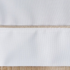 ELEGANCKI OBRUS ZŁOTA LAMÓWKA 85 X 85 CM BIAŁY