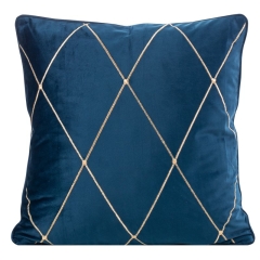 POSZEWKA WELUR VELVET ROMBY CARDIN 45X45 GRANATOWA