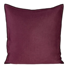 POSZEWKA DEKORACYJNA BAWEŁNA LEN 45X45 CM BORDOWA