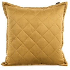 POSZEWKA PIKOWANA WELUR VELVET 60X60 CM ZŁOTA