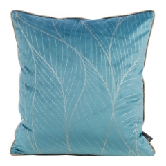 POSZEWKA WELUR VELVET 45X45 TURKUSOWA