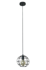 LAMPA SUFITOWA LISA CZARNA EUROFIRANY 20x21cm