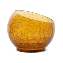SZKLANA MISA DEKORACYJNA P?KULA 15X16 CM Z