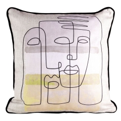 POSZEWKA WELUR VELVET 45X45 CM KREMOWA PICASSO