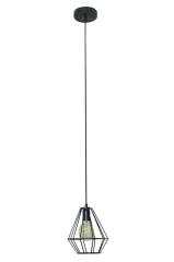 LAMPA SUFITOWA LISA CZARNA EUROFIRANY 20x20cm