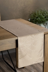 OBRUS WELUR VELVET BIEŻNIK 35 X 180 CM BEŻOWY