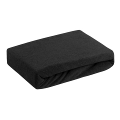 Prześcieradło FROTTE Z GUMKĄ 120x200 CZARNE