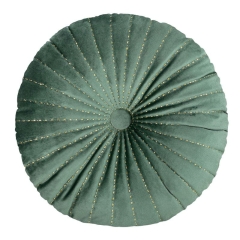POSZEWKA WELUR VELVET OKRĄGŁA 40 CM CIEMNOMIĘTOWA