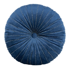 POSZEWKA WELUR VELVET OKRĄGŁA 40 CM GRANATOWA