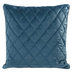 POSZEWKA PIKOWANA WELUR VELVET 50X50 GRANATOWA