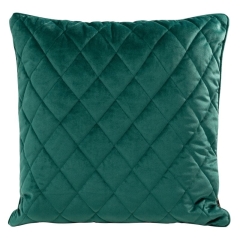 POSZEWKA PIKOWANA WELUR VELVET 50X50 TURKUSOWA